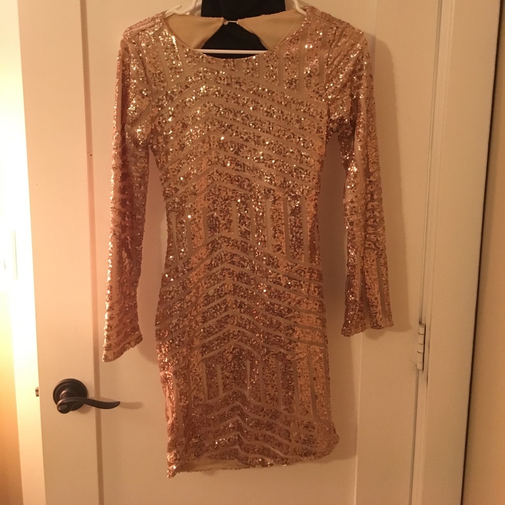 Sparkly backless dress