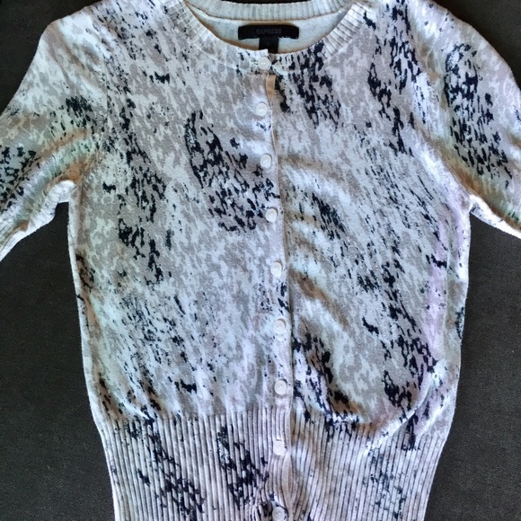 SOLD!! Express animal print sweater top - Picture 2 of 3