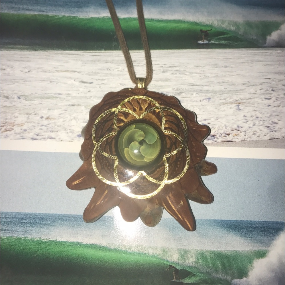Third eye pinecone pendant