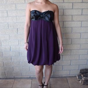 Beautiful black and purple semi-formal dress