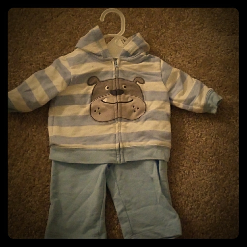 Baby boy bulldog outfit