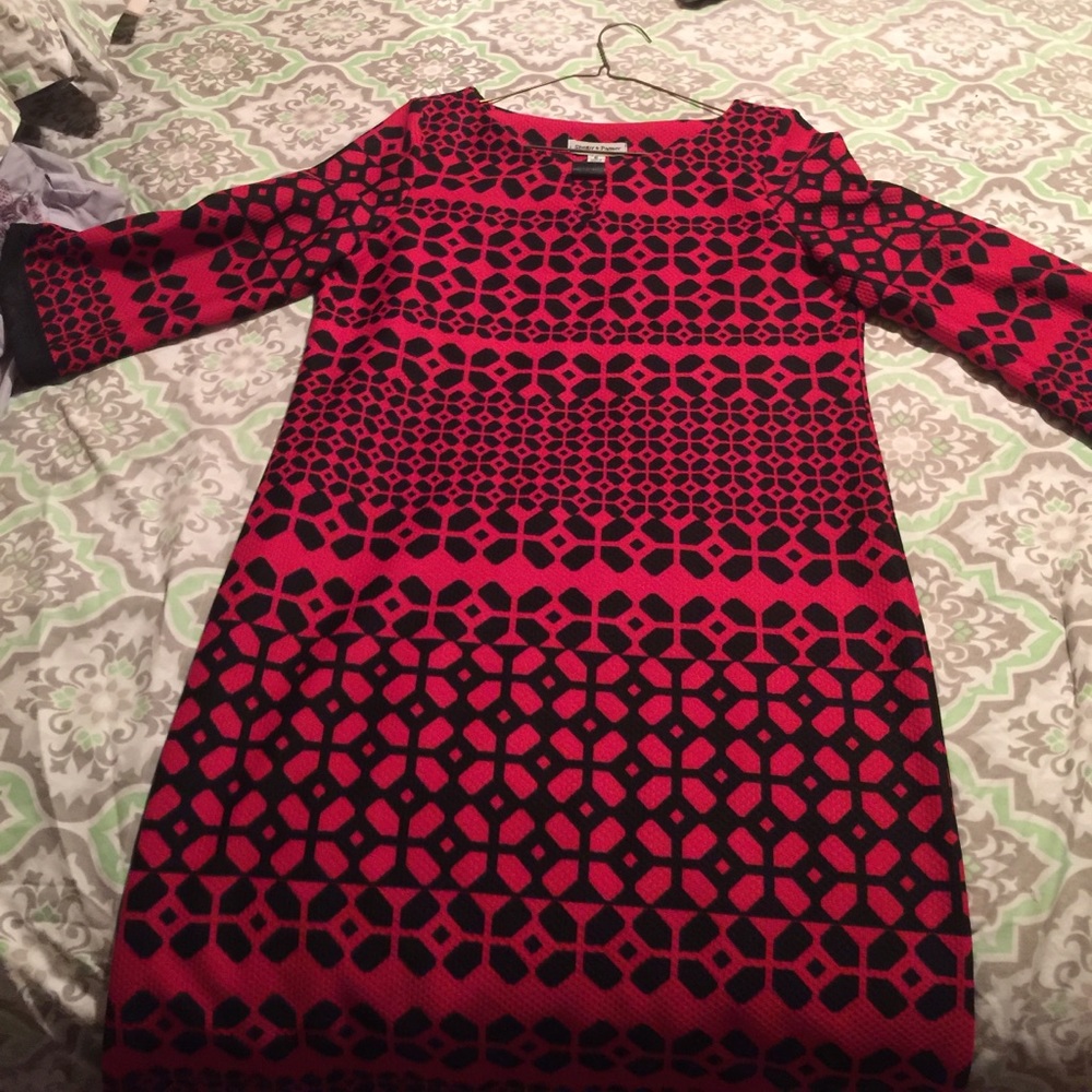 Red & Black Dress