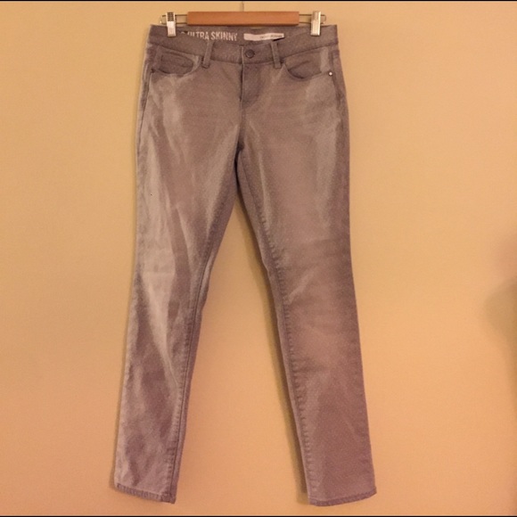 DKNY ultra skinny gray polkadot jeans size 4 - Picture 2 of 5