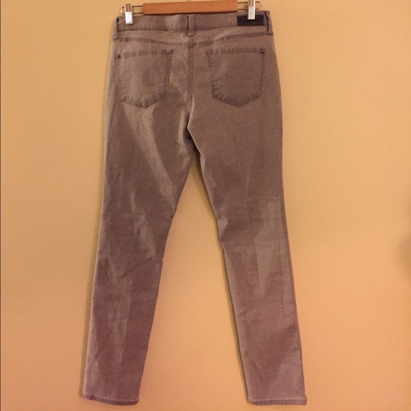 DKNY ultra skinny gray polkadot jeans size 4 - Picture 4 of 5