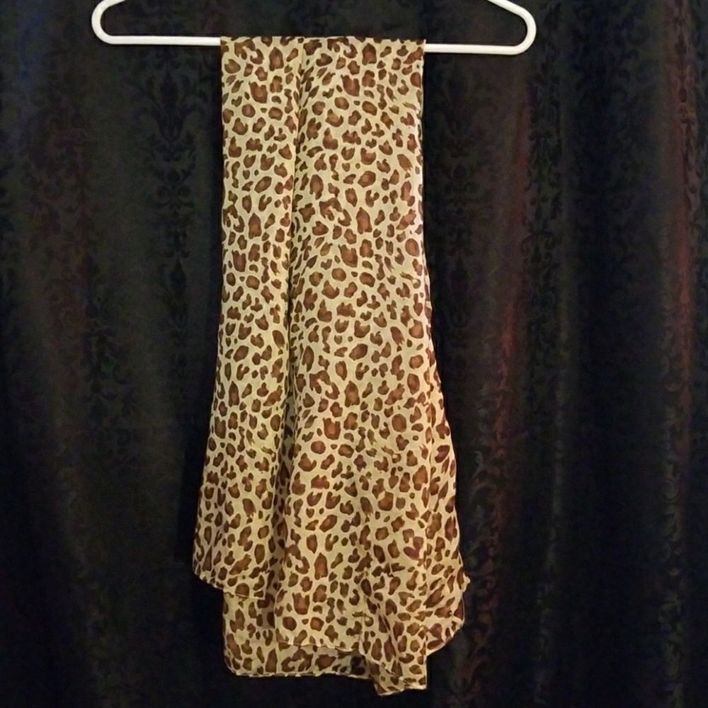 Cheetah print infinity scarf