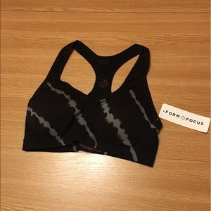 Never Worn black and grey sports bra