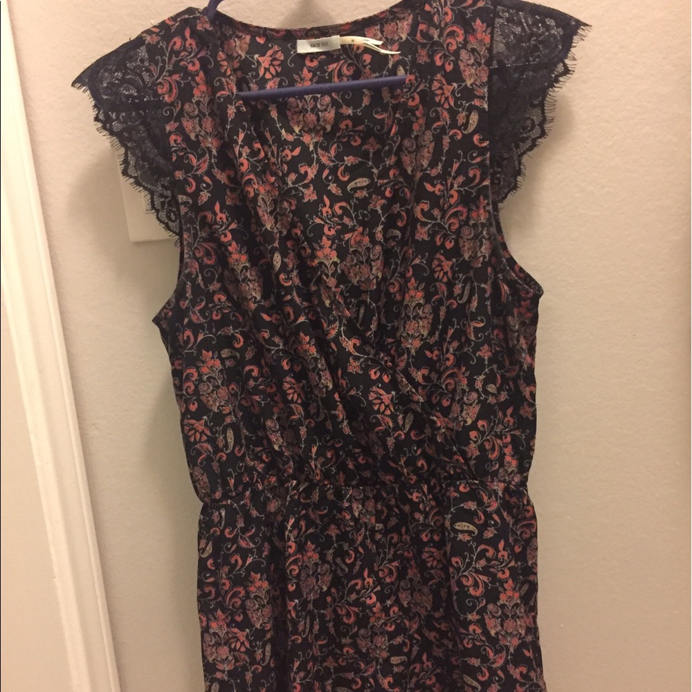 Kimchi Blue floral Lace romper