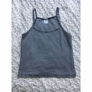 Tilly's black & white stripped tank