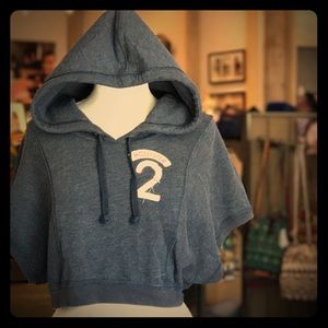 Hollister - crop sweatshirt hoodie