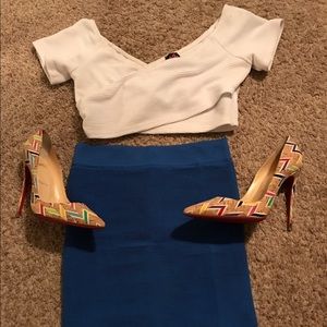 Royal Blue Bebe skirt