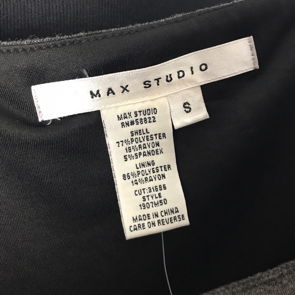 NWT Max Studio Grey Layered 3/4 sleeve dress S - Picture 5 of 7