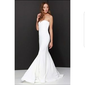 Formal white maxi dress - never worn!
