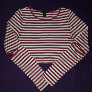 long sleeve crop top