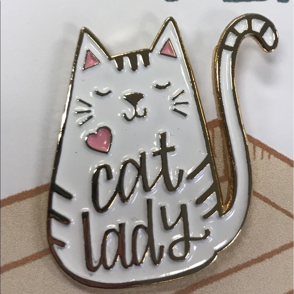 Adorable Cat Lady Enamel Pin 🐱💖 - Picture 2 of 3