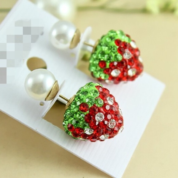 Jewelry - Shiny Crystal Double-sided earrings