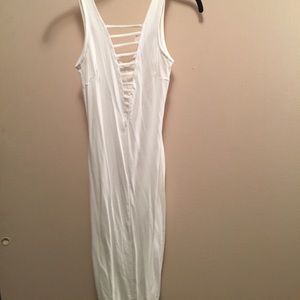 White fashion nova dress