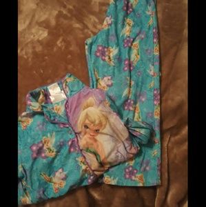 Tinkerbell pajama top and bottom