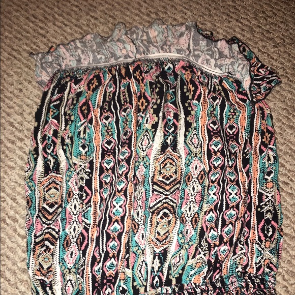 Black colorful tube top - Picture 2 of 2