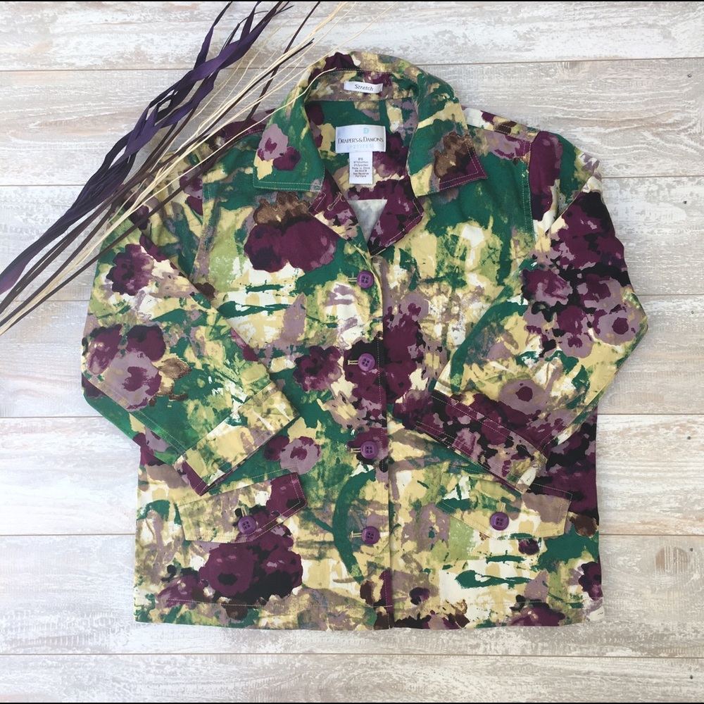Draper's & Damon's Jacket3:4 Sleeve, Button Front