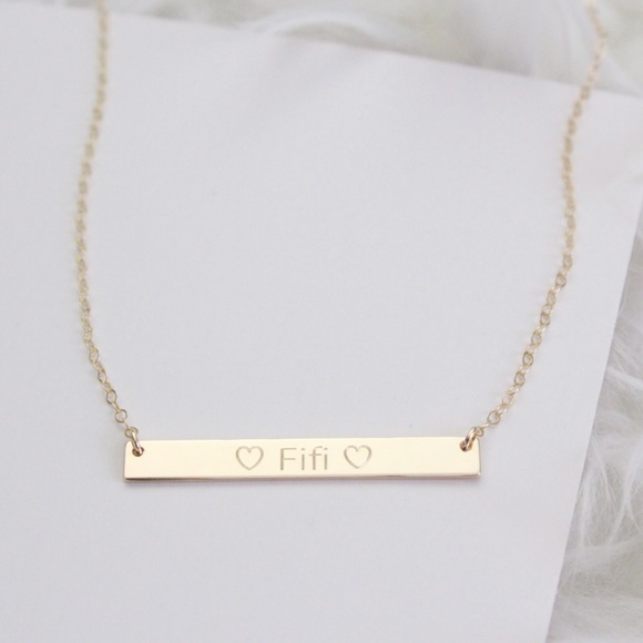 jewelry personalized engraved bar