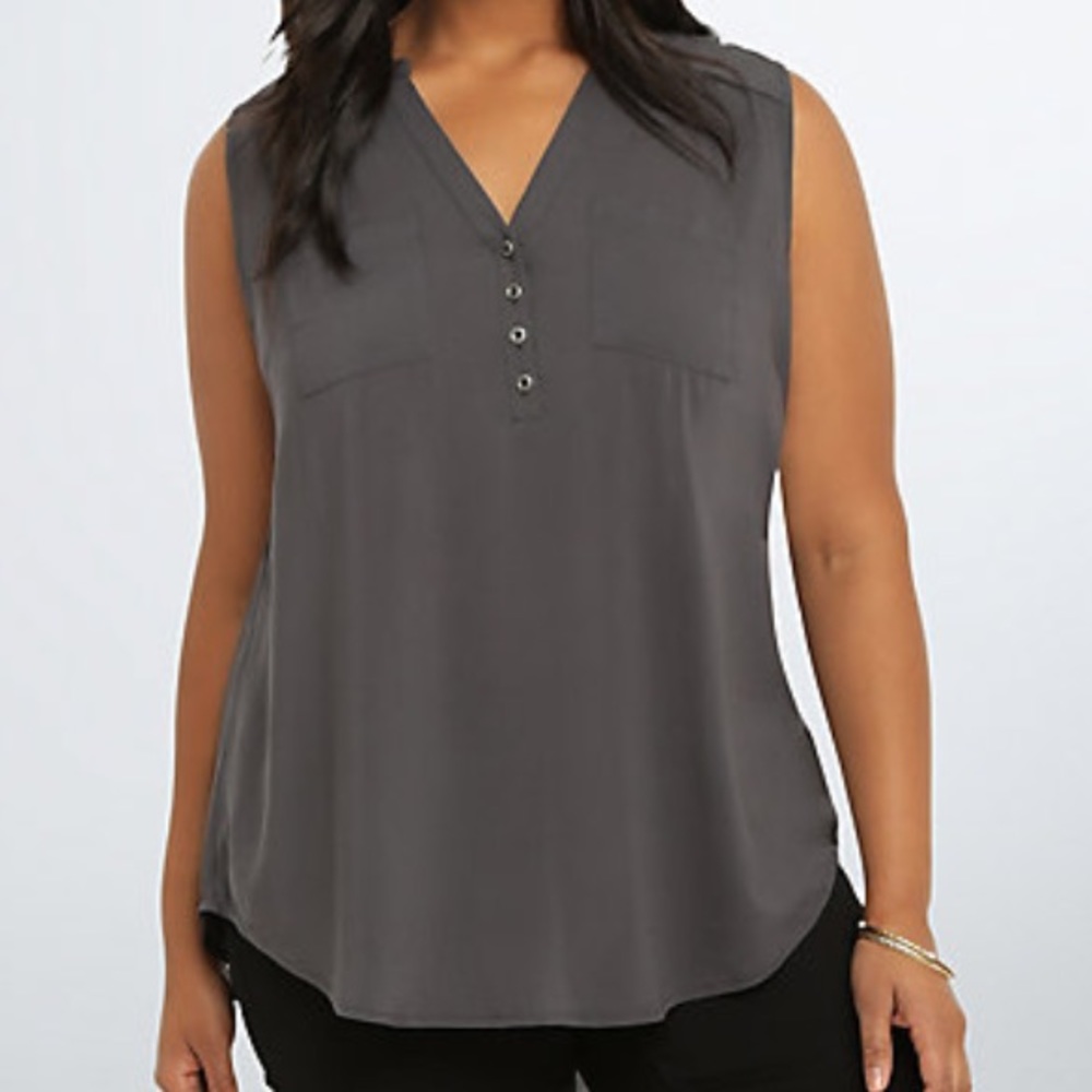 Torrid Sleeveless Challis Top