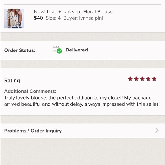 🔥SALE PM Editor Pick! Lilac + Larkspur Floral Top - Picture 5 of 8