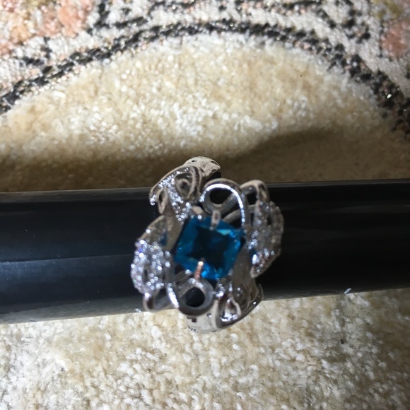 HPNEW SIZES Aquamarine Mermaid Ring. - Picture 4 of 5
