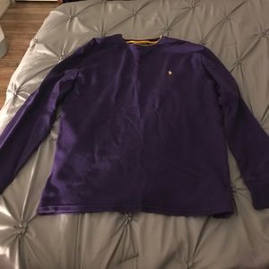 Purple and yellow Polo pull over