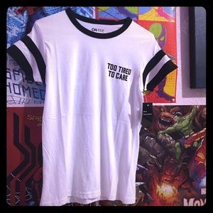 Too tired to care shirt