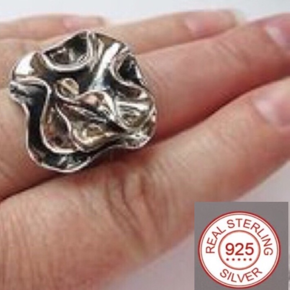Sterling Silver Flower Ring