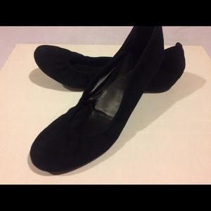 J Crew black suede ballet flats 6.5