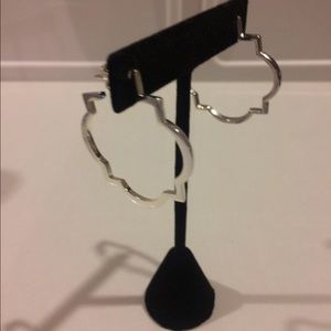 Suz Somersall silver Marrakech hoop earrings