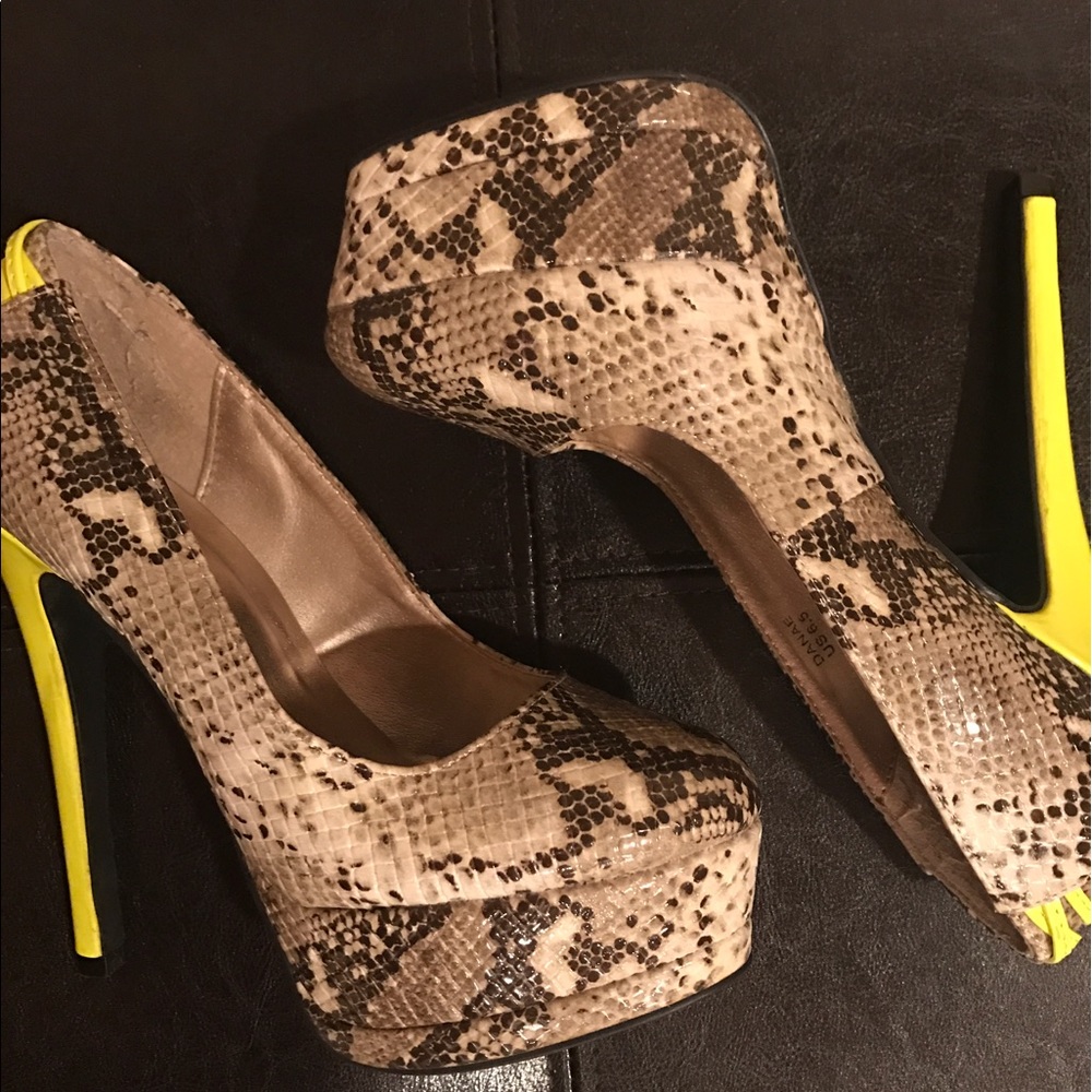 Snake print shoes