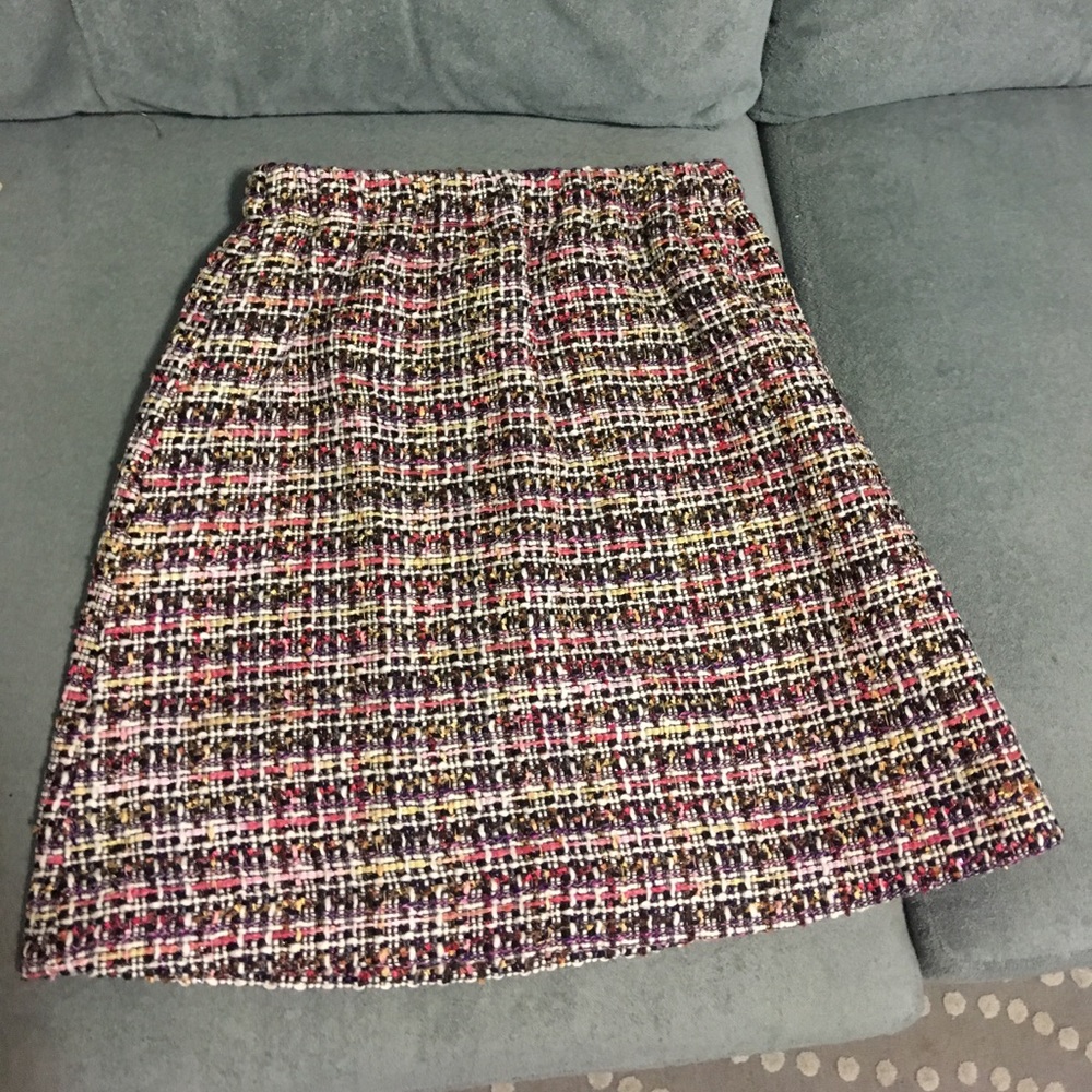Crew Cuts tinsel  tweed skirt