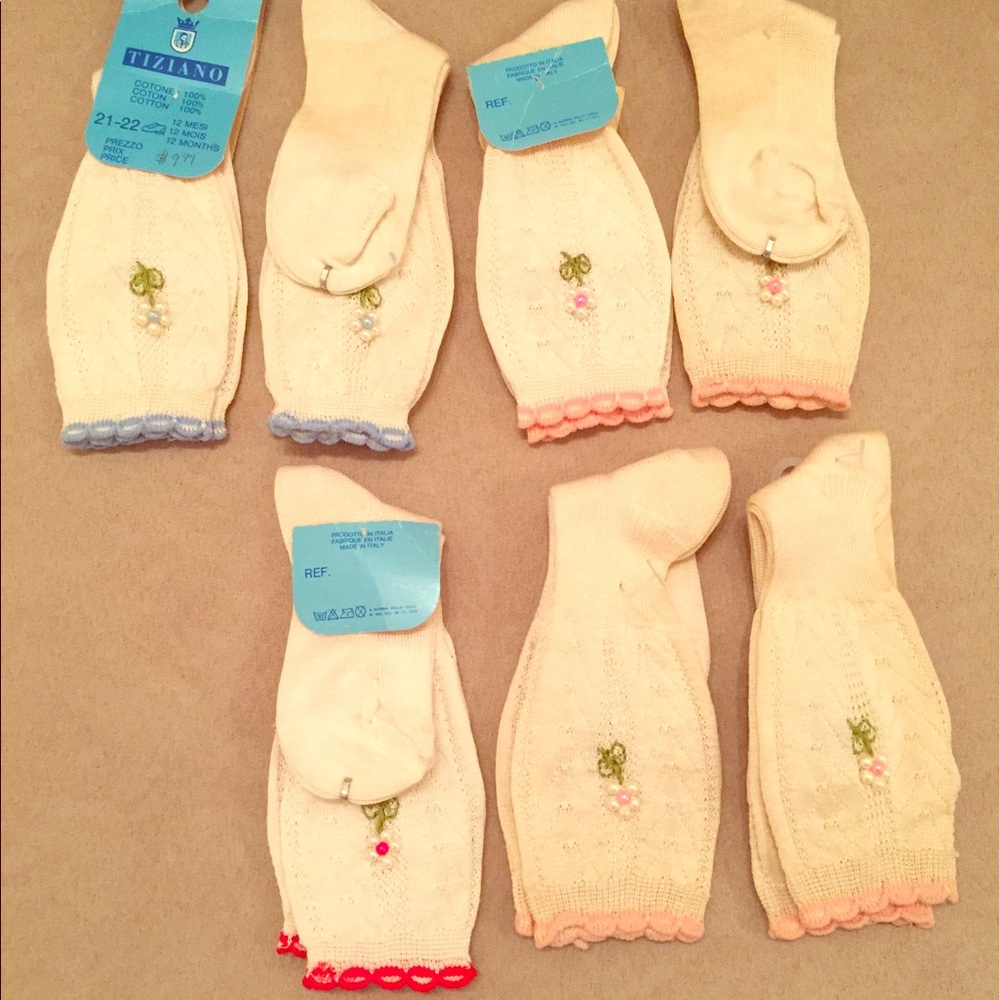 NEW Made in Italy baby socks 12m & 18m 100% cotton