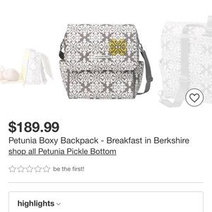 Petunia Pickle Bottom Diaper Bag