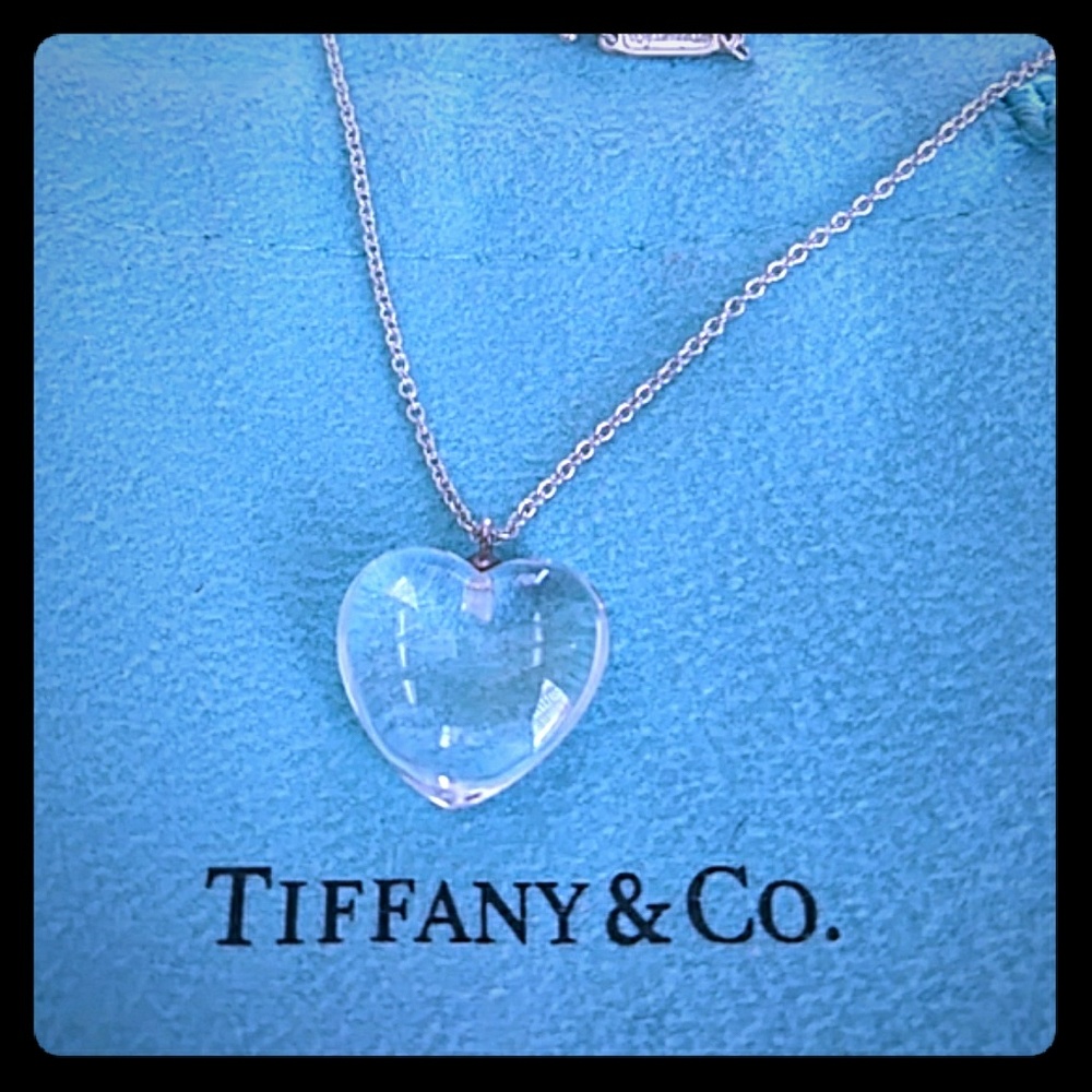 💙💙 TIFFANY- "RETIRED" CRYSTAL HEART ❤ 16INCH