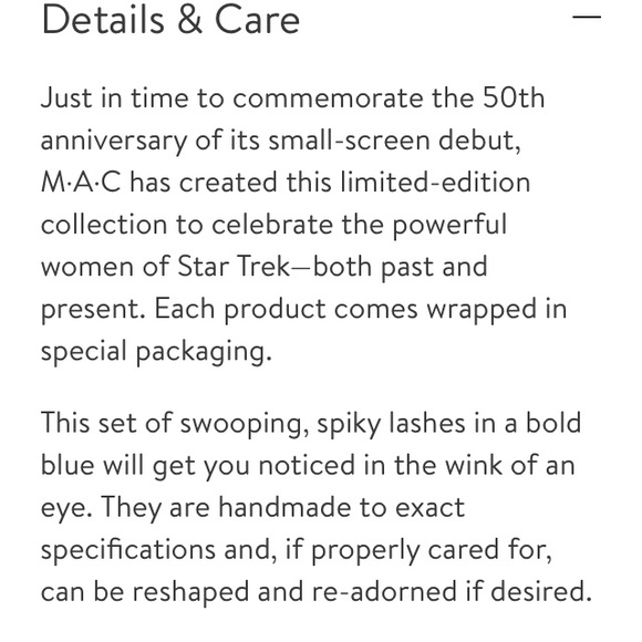 🎩STAR TREK ⭐️COMICON LOOK⭐️EYELASHES LASHES RARE - Picture 5 of 7