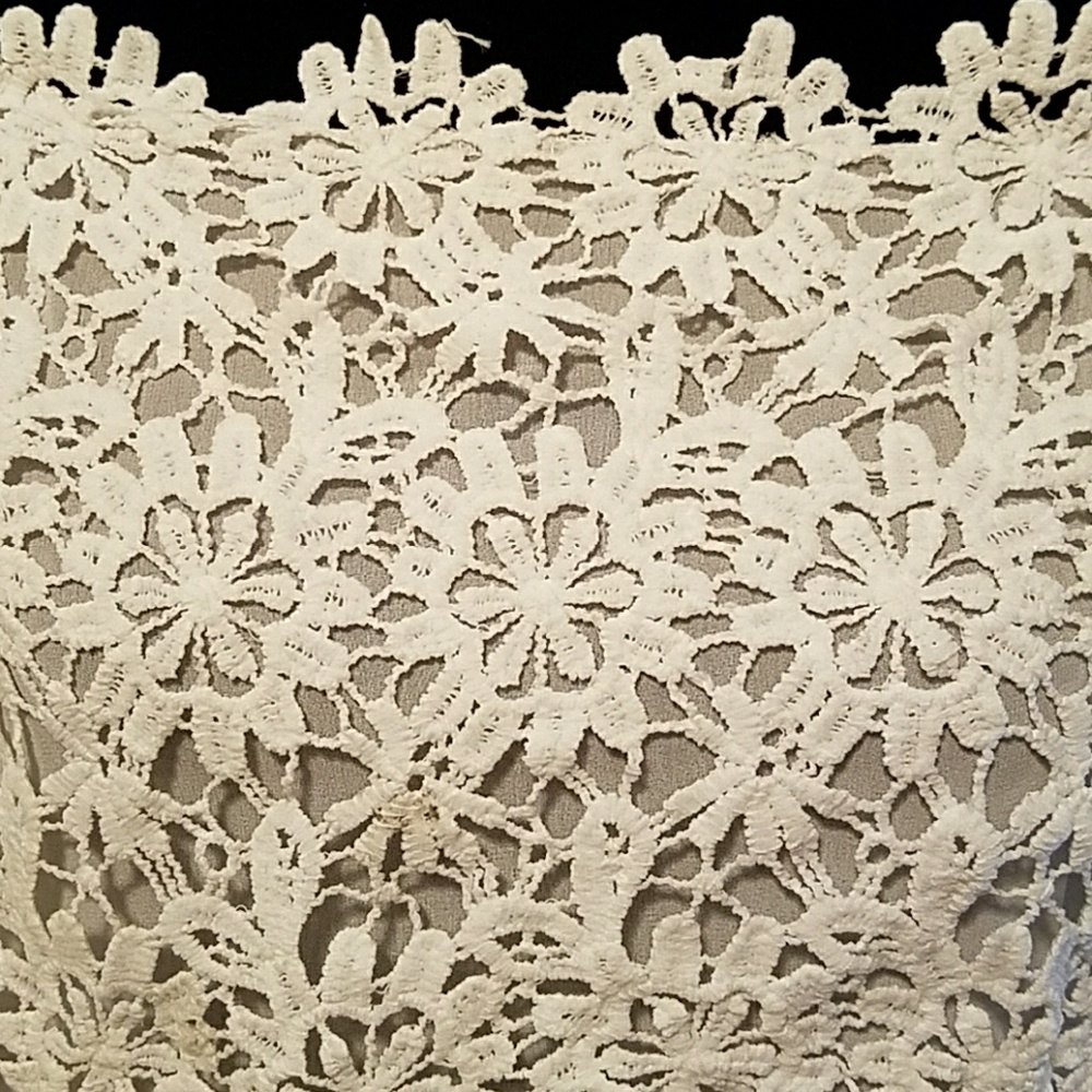 Sexy Off Shoulder Lace Crochet Blouse - Picture 2 of 2