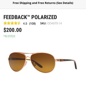 Oakley Feedback Polarized Aviators