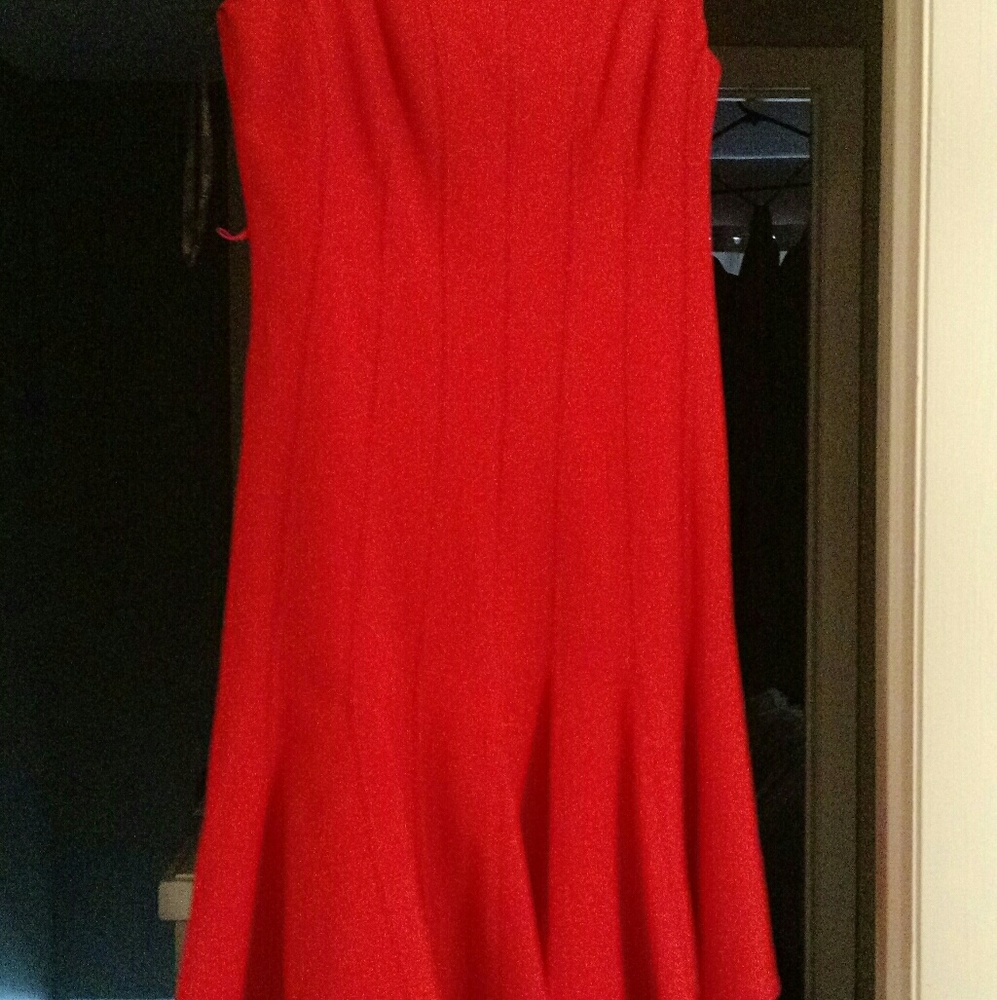 Adorable orange Calvin Klein dress.