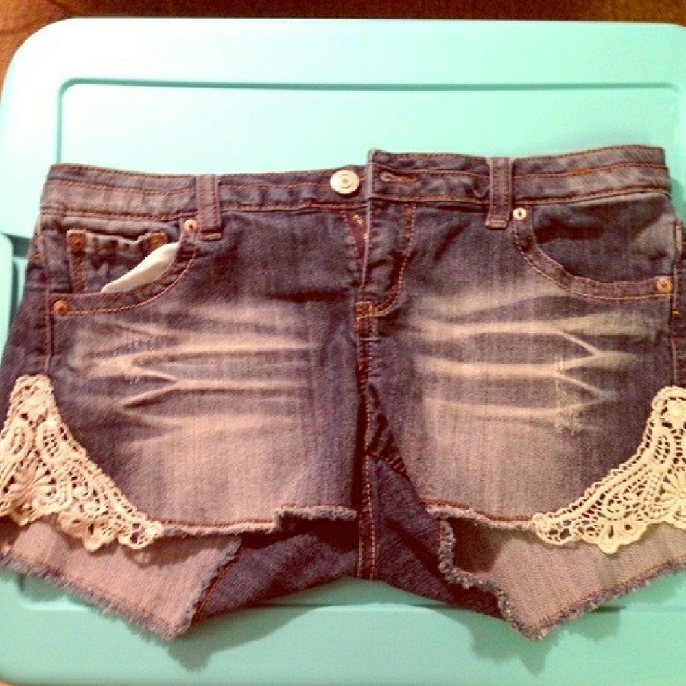 Rue 21 lace jean cutoffs