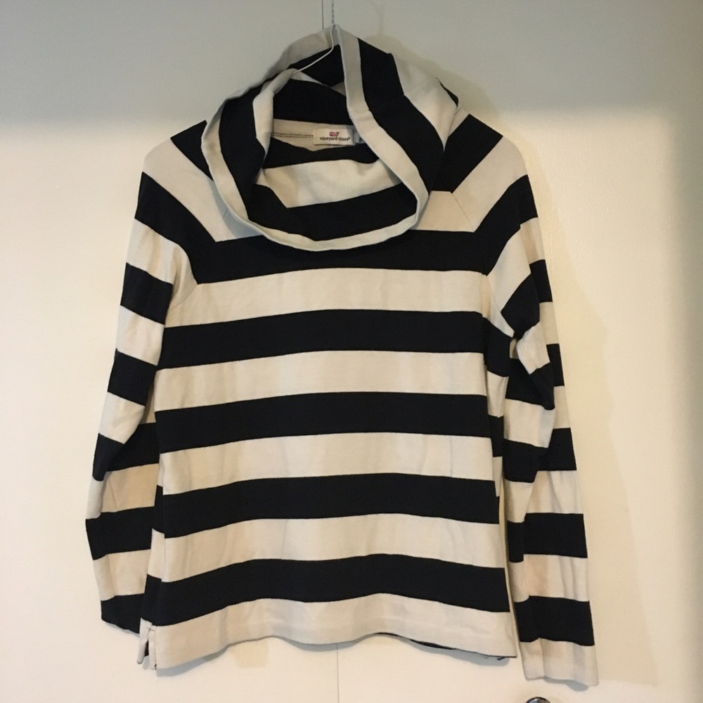 Vineyard Vines Cowl neck striped pullover