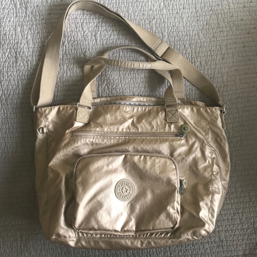 Kipling gold tote