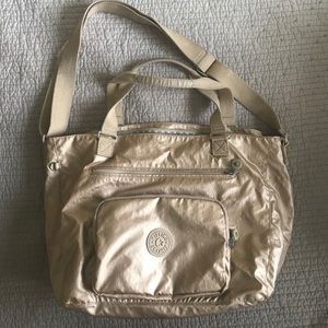 Kipling gold tote