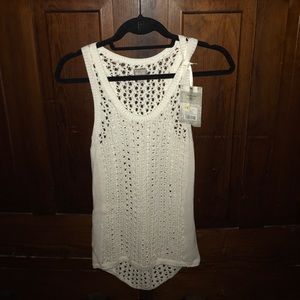 White crochet cover up