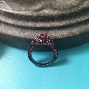 Maleficent-Inspired Sterling Silver Ring