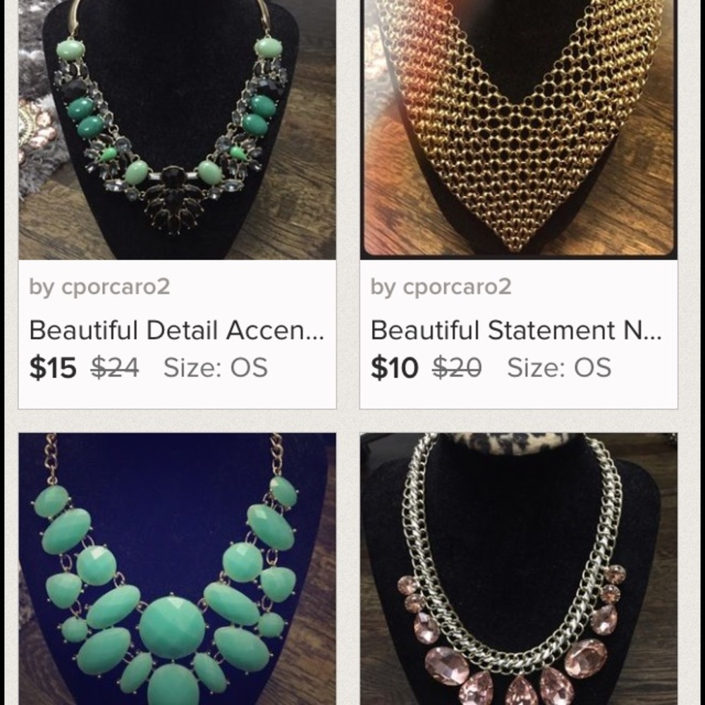 Bundle Deal for 4 necklaces !