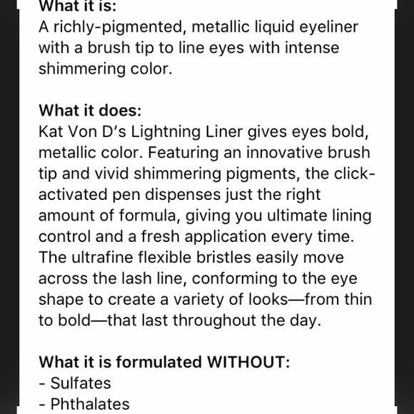 💜Kat Von D Lightning Liner POE (purple) RARE NEW - Picture 5 of 8