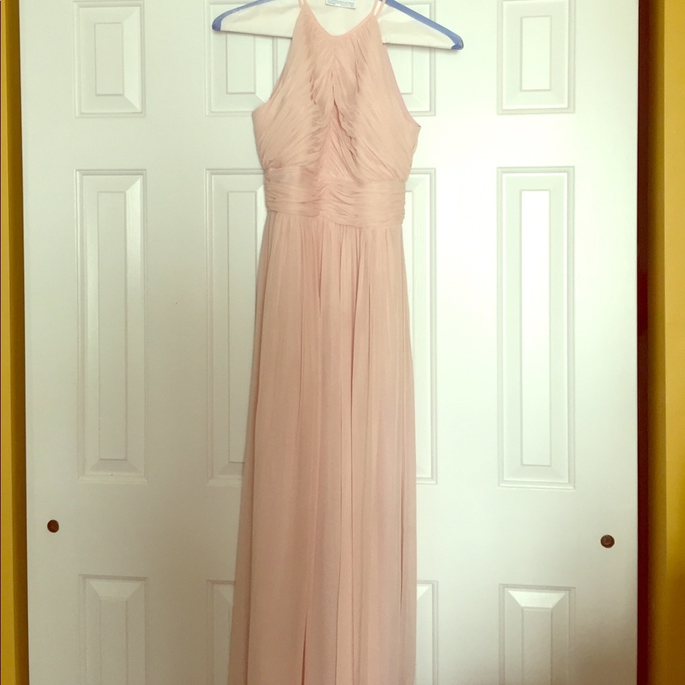 Dessy Lux Chiffon bridesmaid dress
